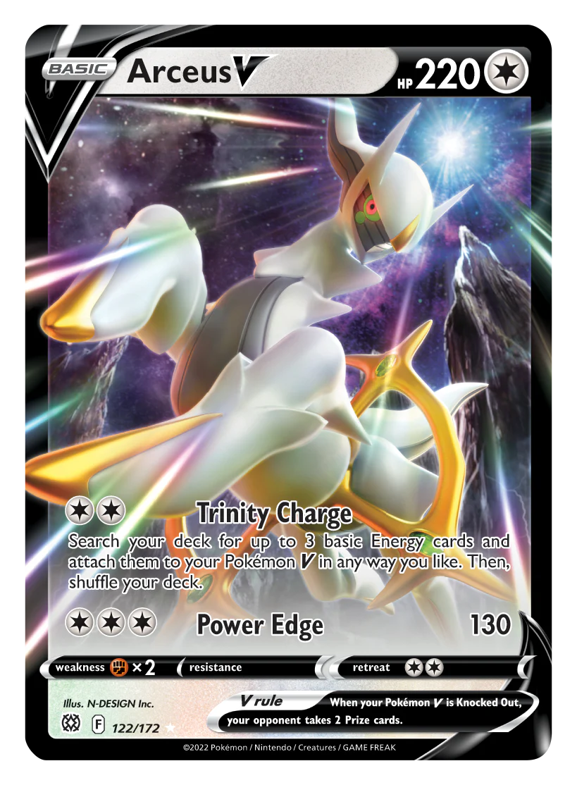 Arceus V (122/172) [Sword & Shield: Brilliant Stars]