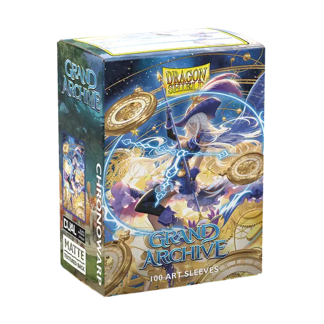 Dragon Shield 100 - Standard Deck Protector Sleeves - Art Matte - Grand Archive - Chronowarp - Image 3