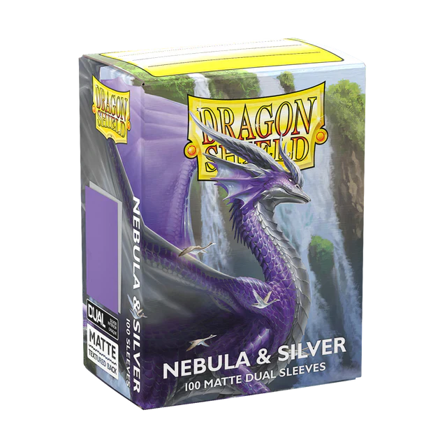 Dragonshield: Nebula & Silver - Matte Dual Sleeves - Standard Size
