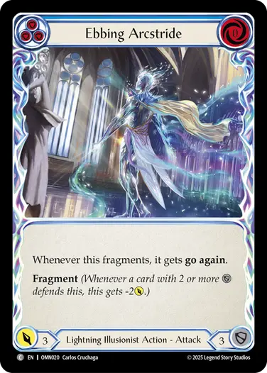 Ebbing Arcstride (Blue) [OMN020] (Omens of the Third Age)  Rainbow Foil