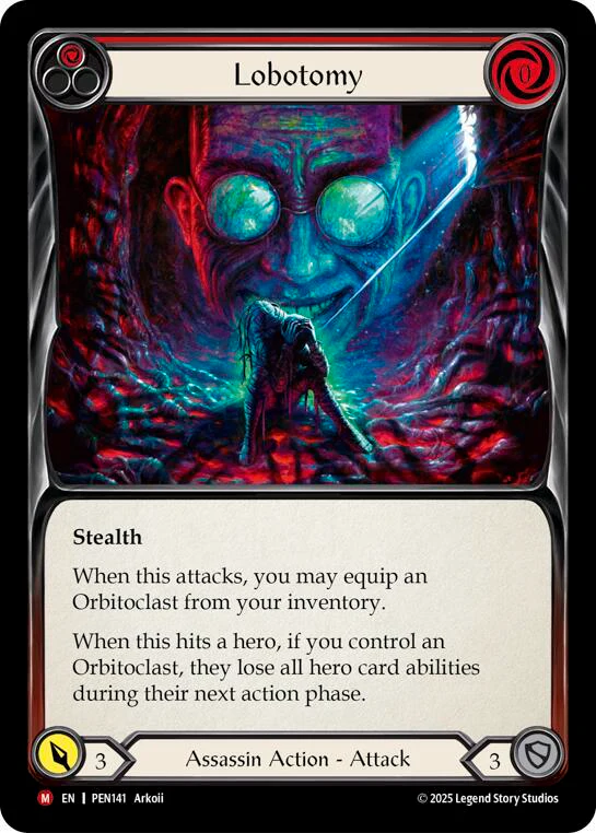 Lobotomy (Red) [PEN141] (Compendium of Rathe)  Rainbow Foil