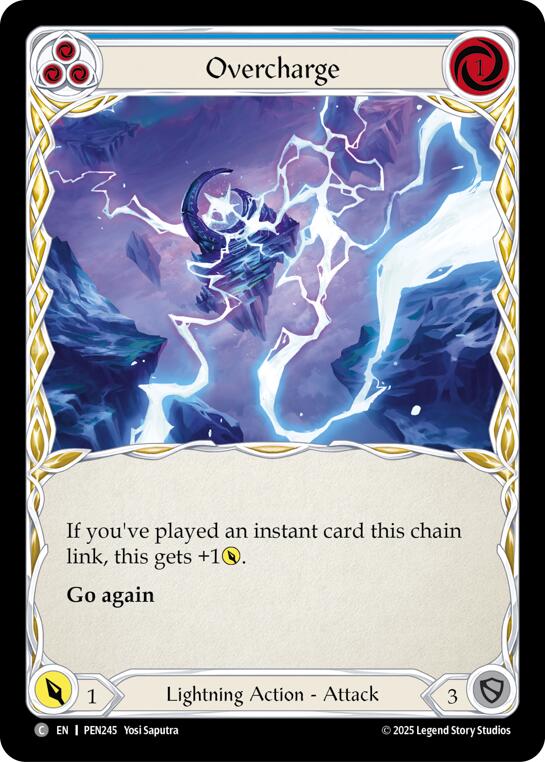 Overcharge (Blue) (Regular) [PEN245] (Compendium of Rathe)