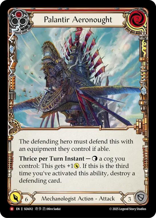 Palantir Aeronought (Extended Art) (Rainbow Foil) [SEA012] (High Seas)  Rainbow Foil