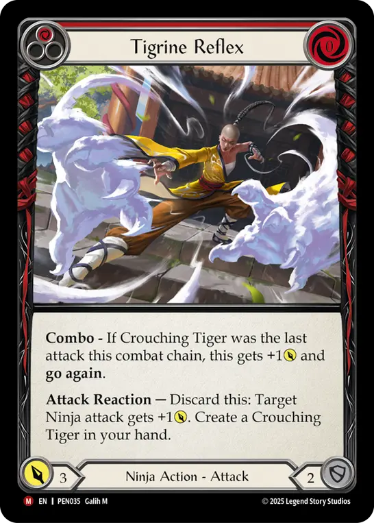 Tigrine Reflex (Red) [PEN035] (Compendium of Rathe)  Rainbow Foil
